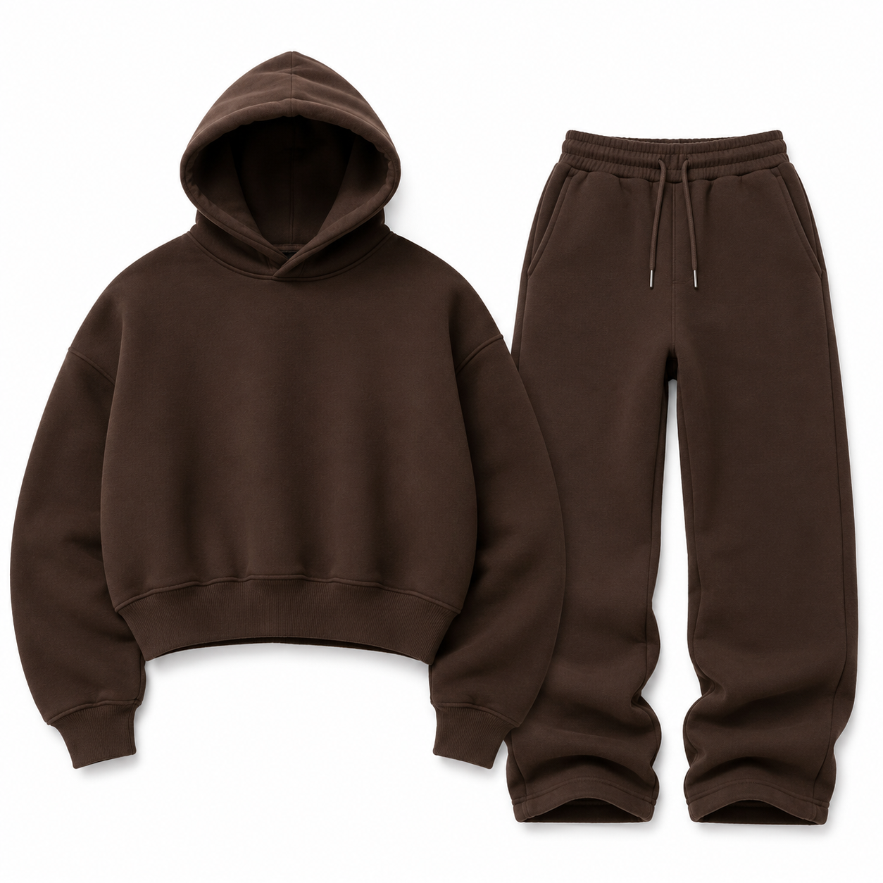 Moure Riche Tracksuit Set – Chocolate Brown