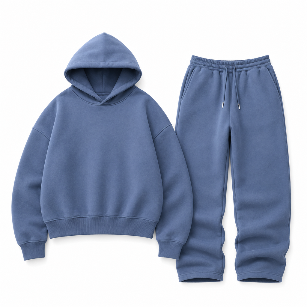 Moure Riche Tracksuit Set – Slate Blue